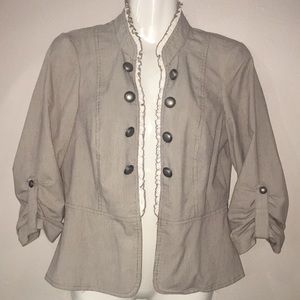 Open Front Military Blazer sz small